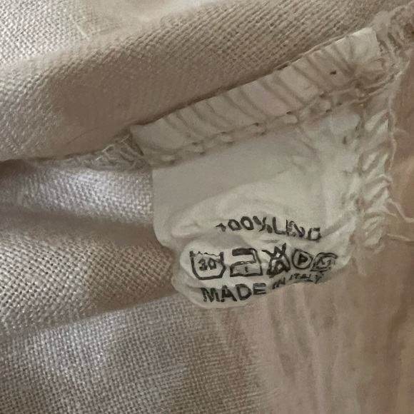 Sabina Cream Blazer Lightweight Linen Notched Lapels - Picture 5 of 5